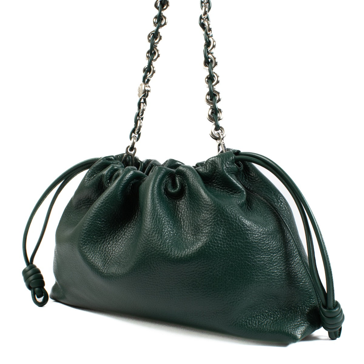 Buy authentic second hand Loewe Evergreen Deerskin Large Flamenco Purse at Labellov.com