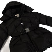 Buy authentic second hand Moncler Black Belted Puffer Jacket at Labellov.com