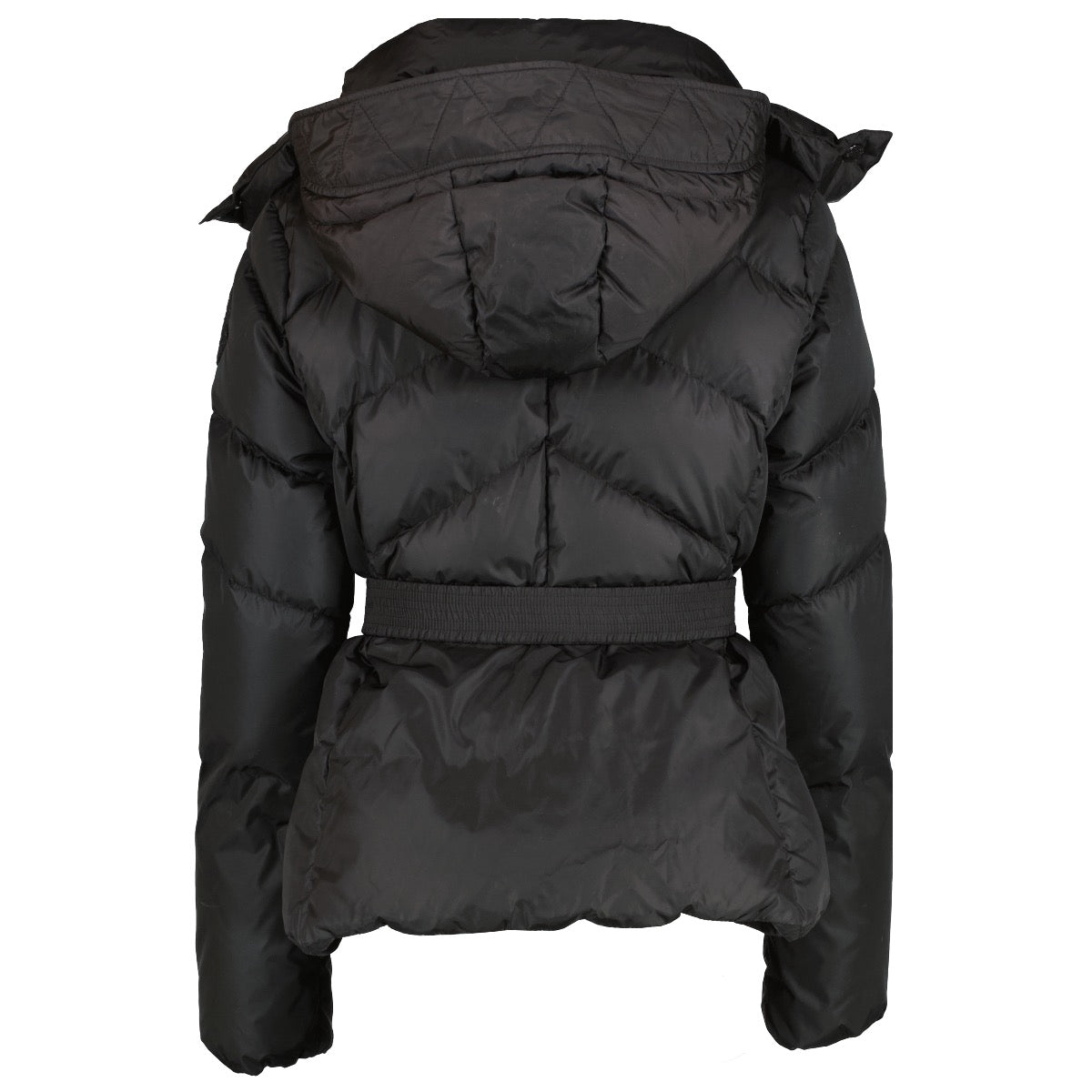 Buy authentic second hand Moncler Black Belted Puffer Jacket at Labellov.com