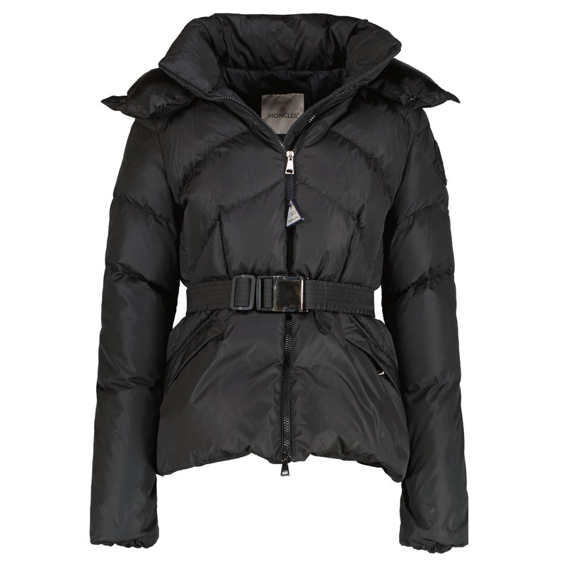 Buy authentic second hand Moncler Black Belted Puffer Jacket at Labellov.com