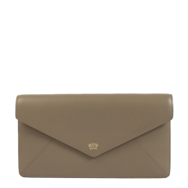 Delvaux Bicolore Polo Brin de Folle Chain Clutch