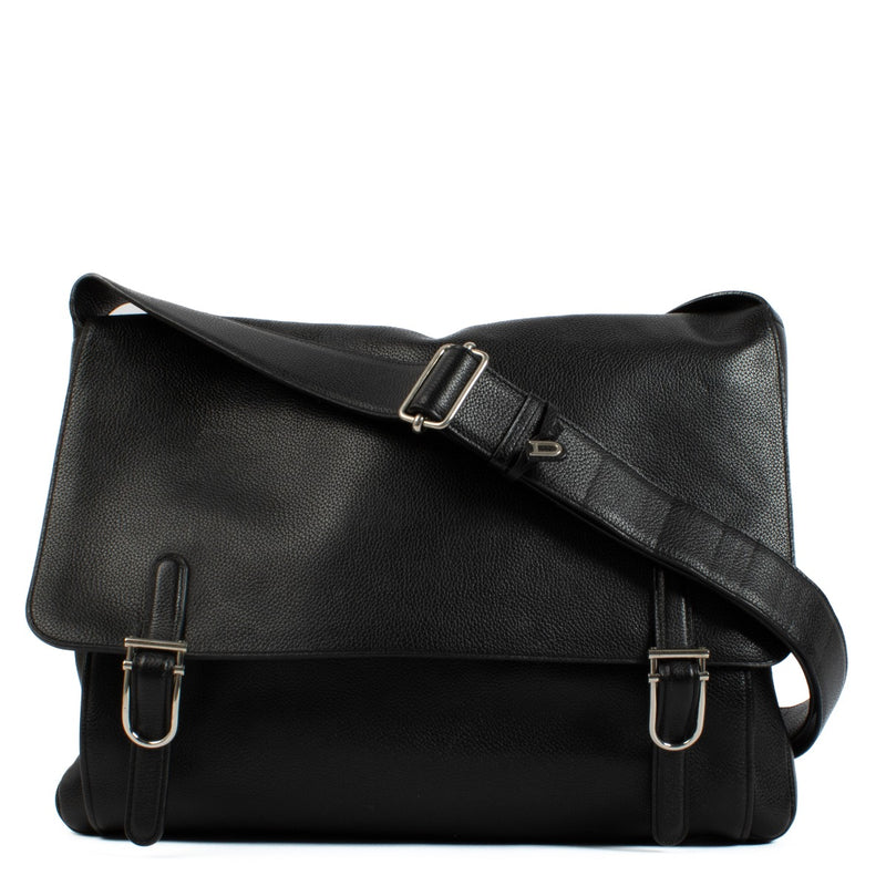 Delvaux Black Kot Kot Messenger Bag