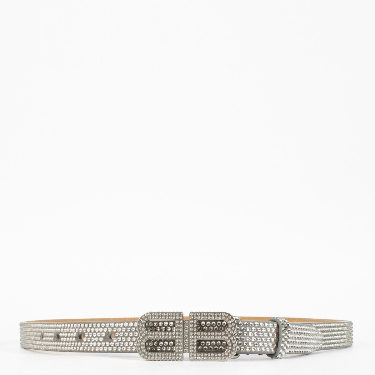 Authentic second hand Balenciaga Crystal BB Hourglass Belt-Size 106 on labellov.com