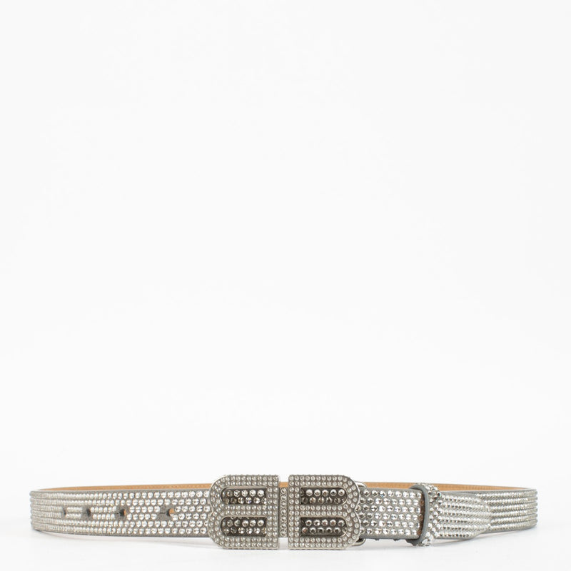 Authentic second hand Balenciaga Crystal BB Hourglass Belt-Size 106 on labellov.com