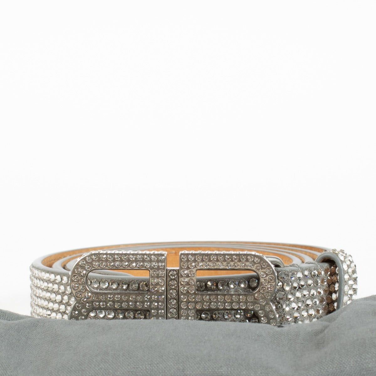 Authentic second hand Balenciaga Crystal BB Hourglass Belt-Size 106 on labellov.com