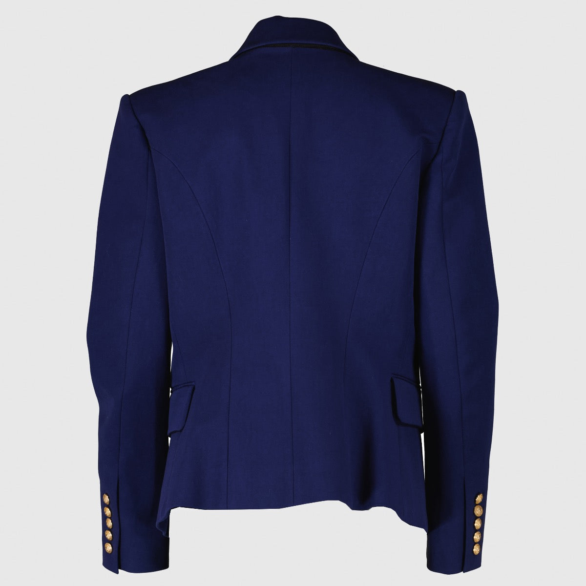 Authentic second-hand Balmain Blue Cotton 6 Button Jacket-Size FR 44 on labellov.com