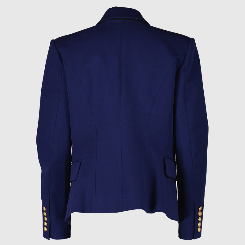 Authentic second-hand Balmain Blue Cotton 6 Button Jacket-Size FR 44 on labellov.com