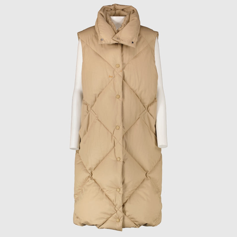 Authentic pre-loved Burberry Beige Padded Coat — Size M on Labellov.com