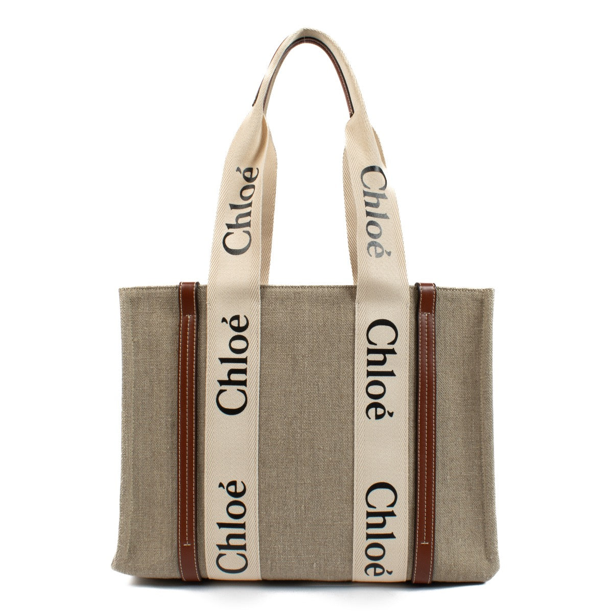 Shop 100% authentic Chloé Canvas Woody Large Tote Bag on Labellov.com