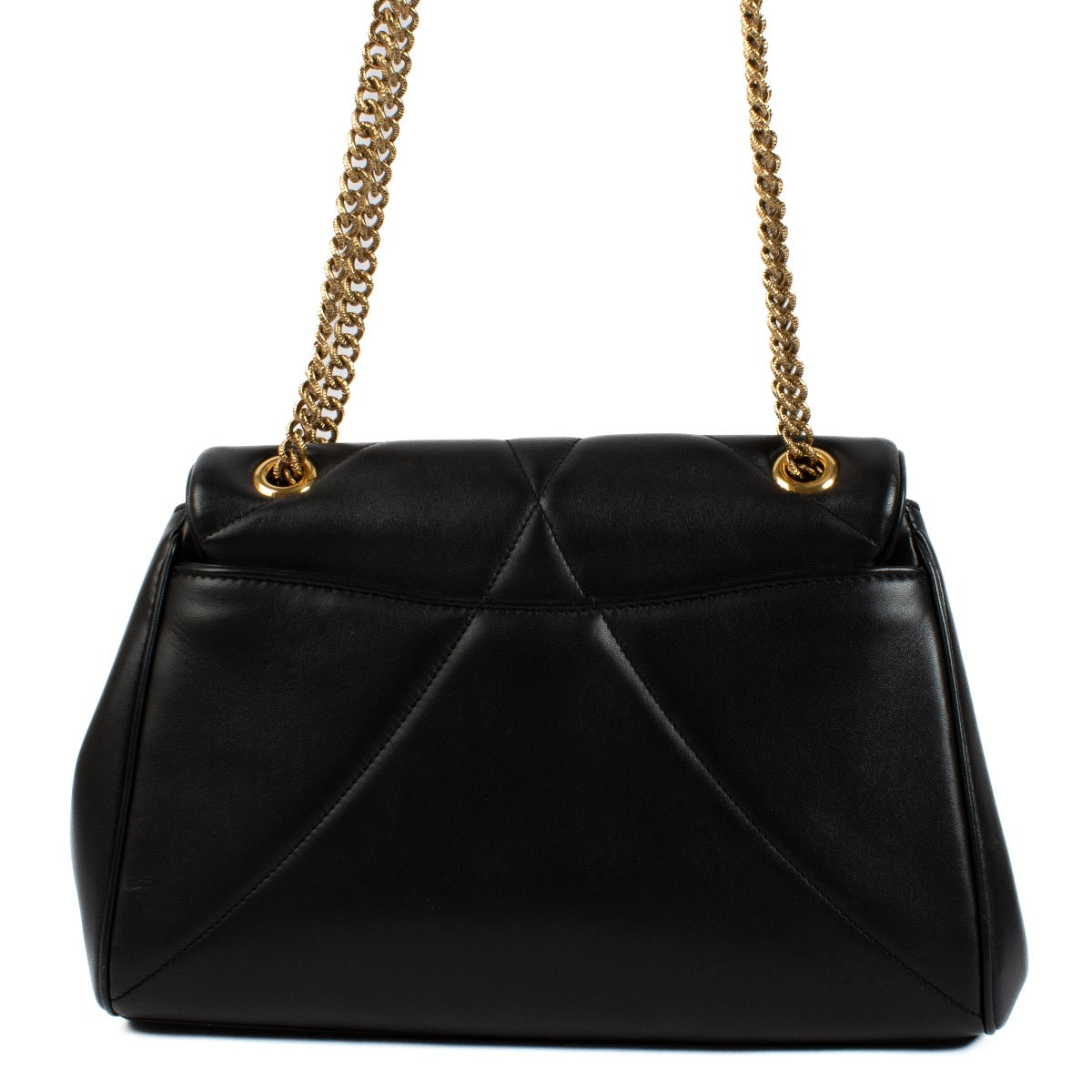 Buy authentic second hand Dolce & Gabbana Black Quilted Leather Large Devotion Bag at Labellov.com