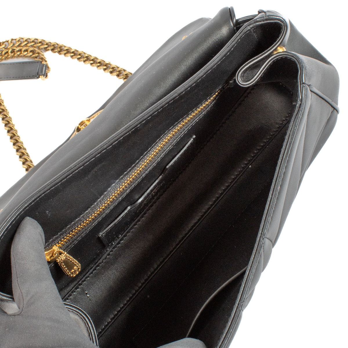 Buy authentic second hand Dolce & Gabbana Black Quilted Leather Large Devotion Bag at Labellov.com