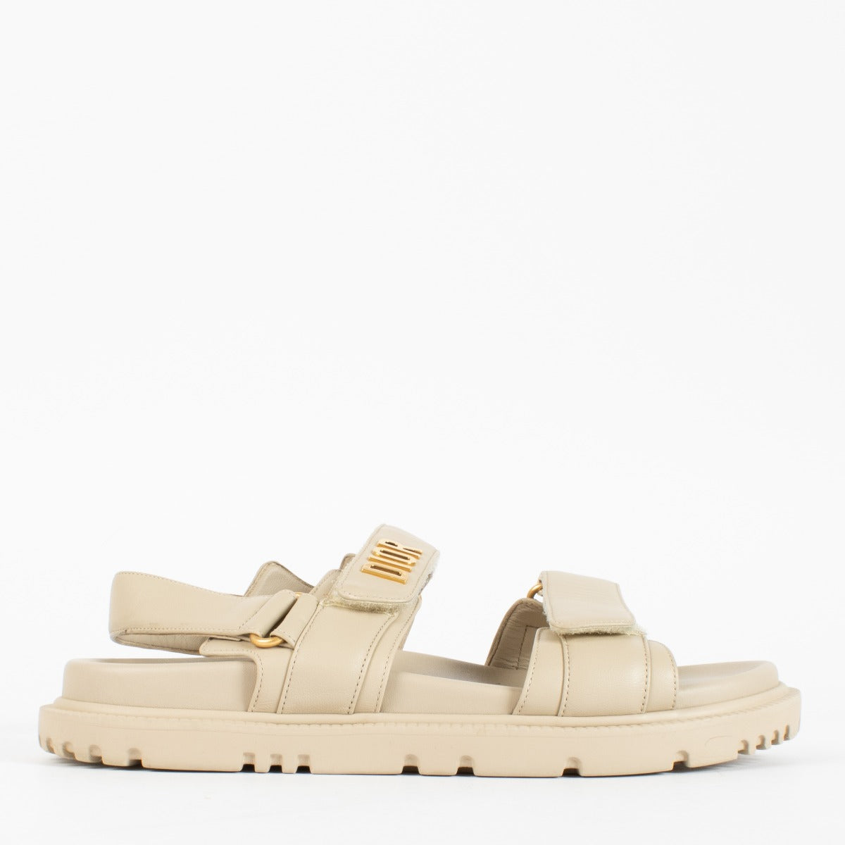 Authentic pre-loved Christian Dior PouderBeige Dioract Sandals- size 39 on labellov.com