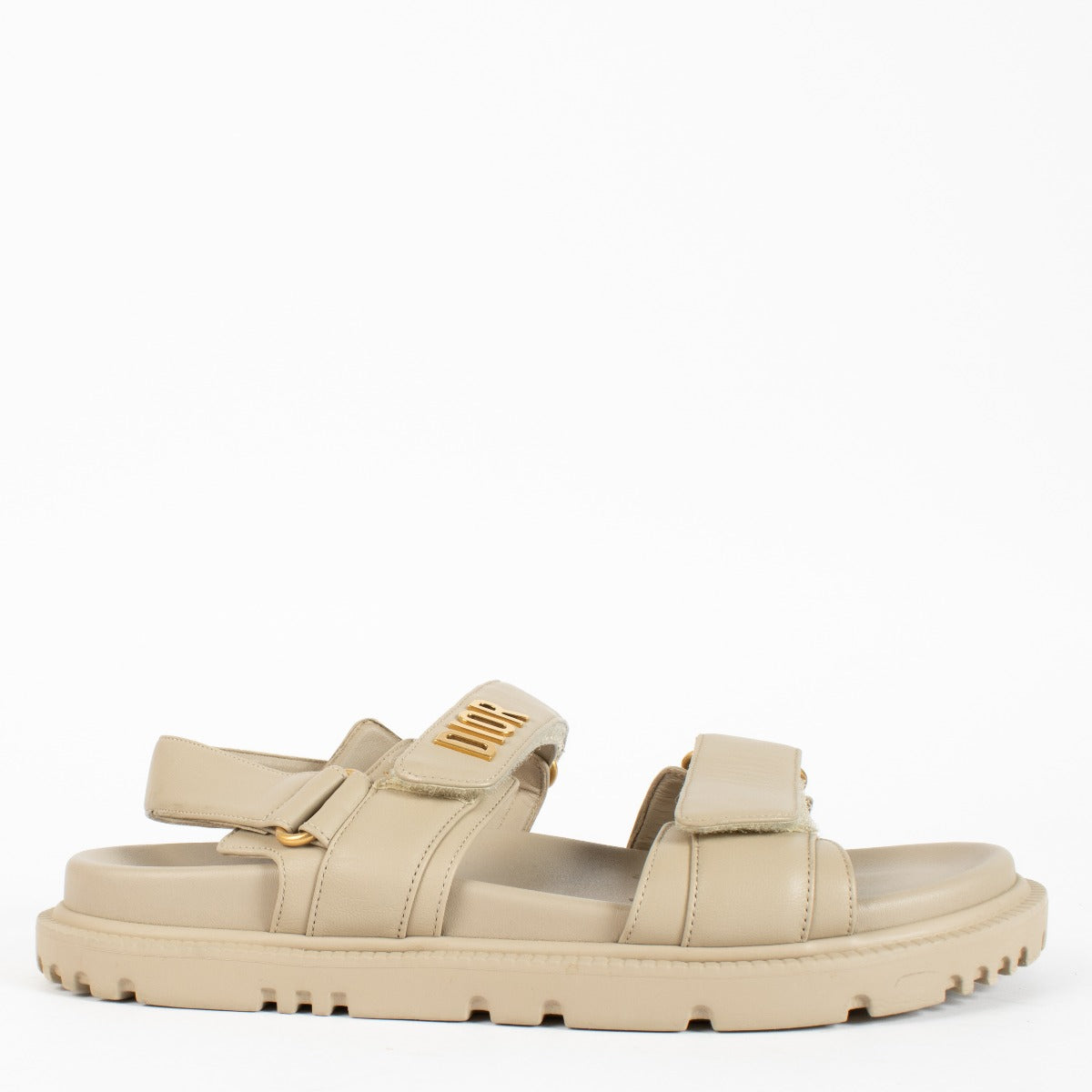 Authentic pre-loved Christian Dior PouderBeige Dioract Sandals- size 39 on labellov.com
