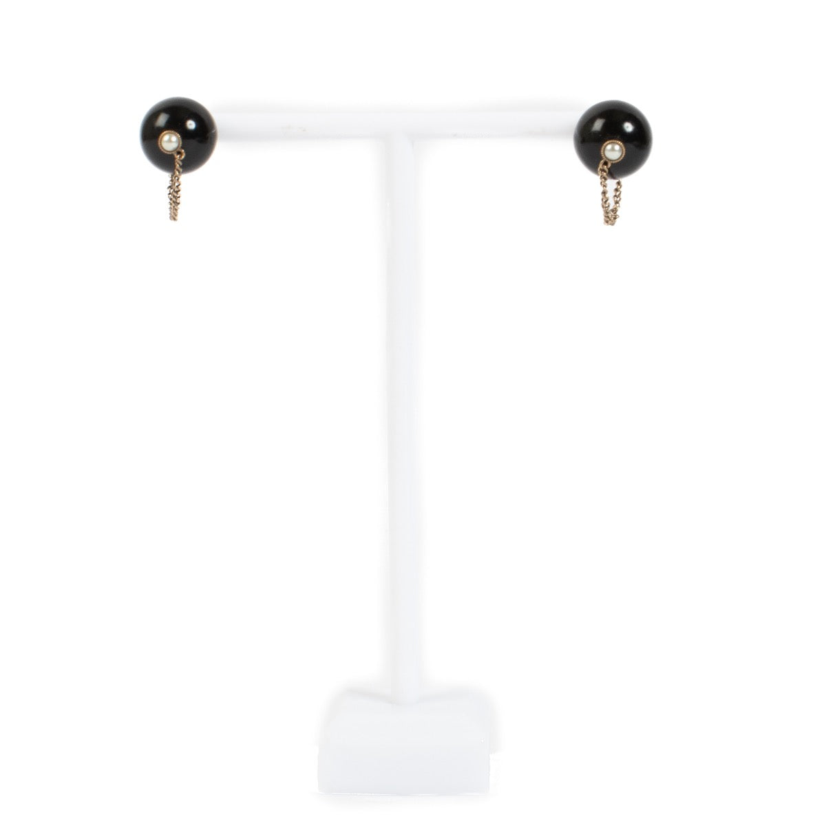 Authentic second hand Christian Dior Black Tribales Earrings on Labellov.com