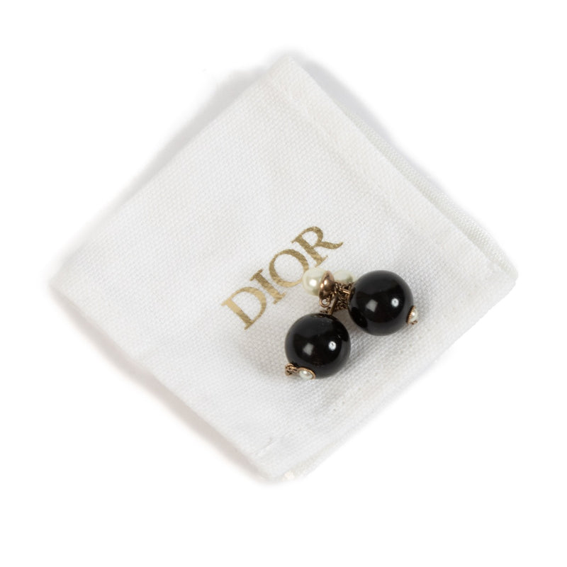 Authentic second hand Christian Dior Black Tribales Earrings on Labellov.com