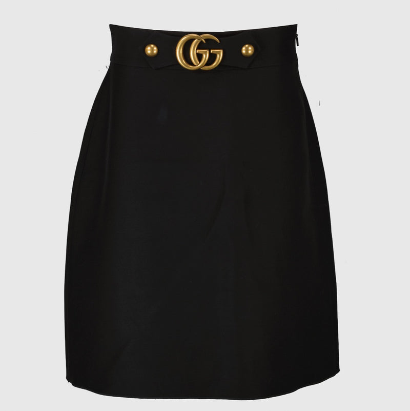 Authentic second-hand Gucci Black GG Skirt-Size IT 46 on labellov.com