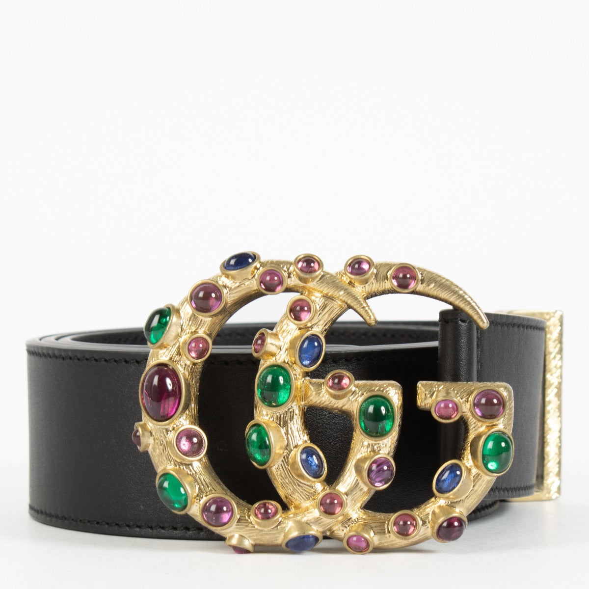 Authentic second hand Gucci GG Marmont Embellished Leather Belt-Size 99 on labellov.com