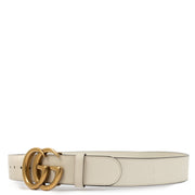 Authentic second hand Gucci White GG Marmont Belt - Size 90 on Labellov.com