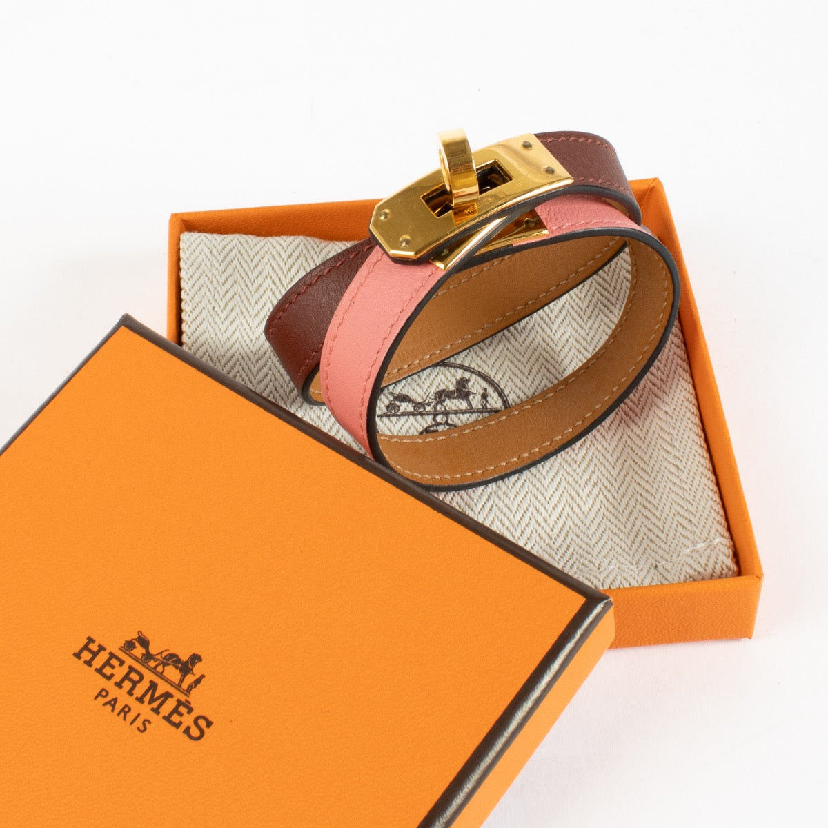 Authentic second hand Hermes Bi-Color Kelly Double Tour Bracelet on labellov.com
