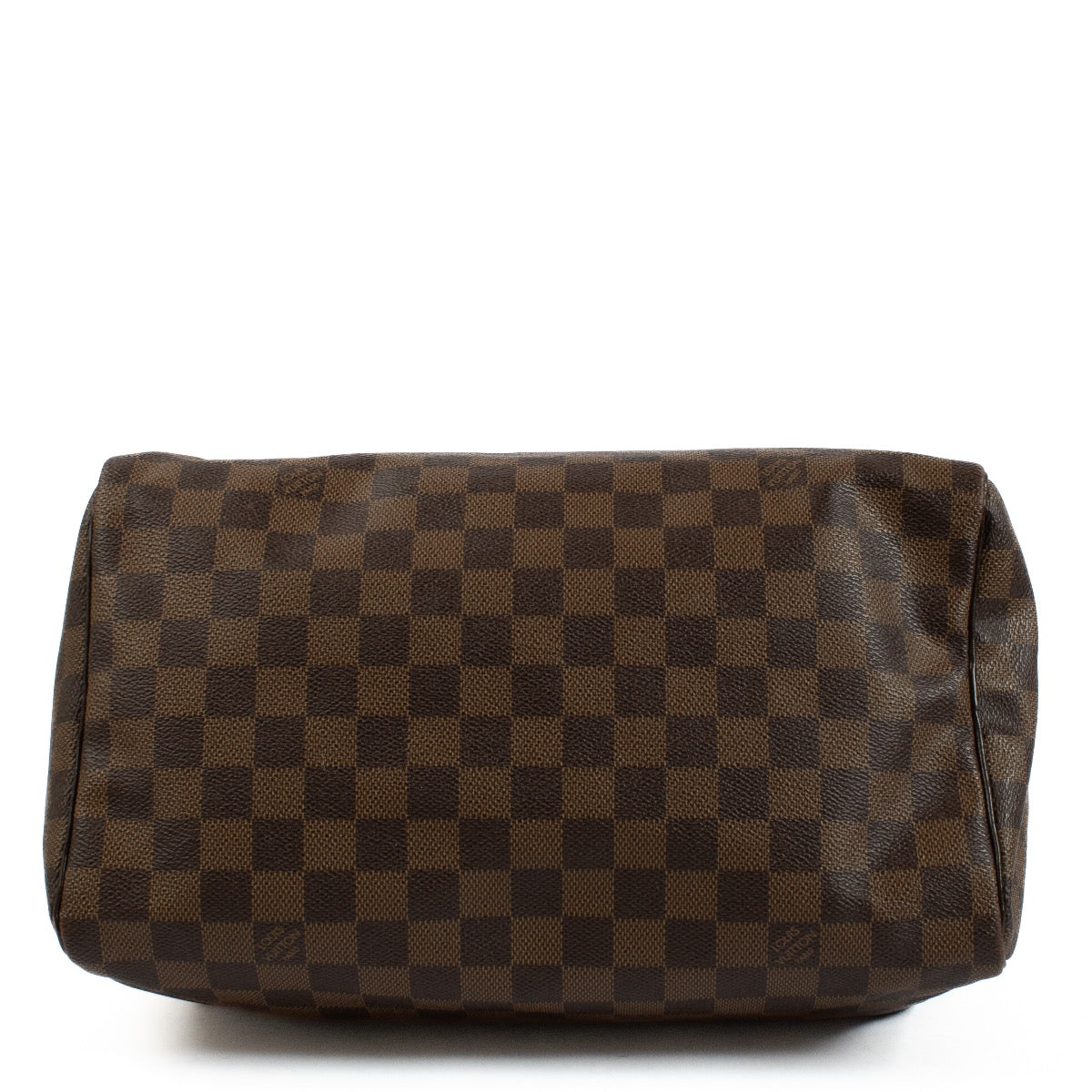 The Louis Vuitton Damier Ebene Speedy 30 is a classic, spacious handbag crafted from signature brown canvas with leather handles and gold-tone hardware. Its timeless design and functional size make it perfect for everyday use or travel. Shop now on Labell