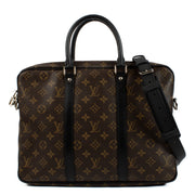 Authentic second hand Louis Vuitton Monogram Macassar Porte Documents Jour Business Bag on Labellov.com