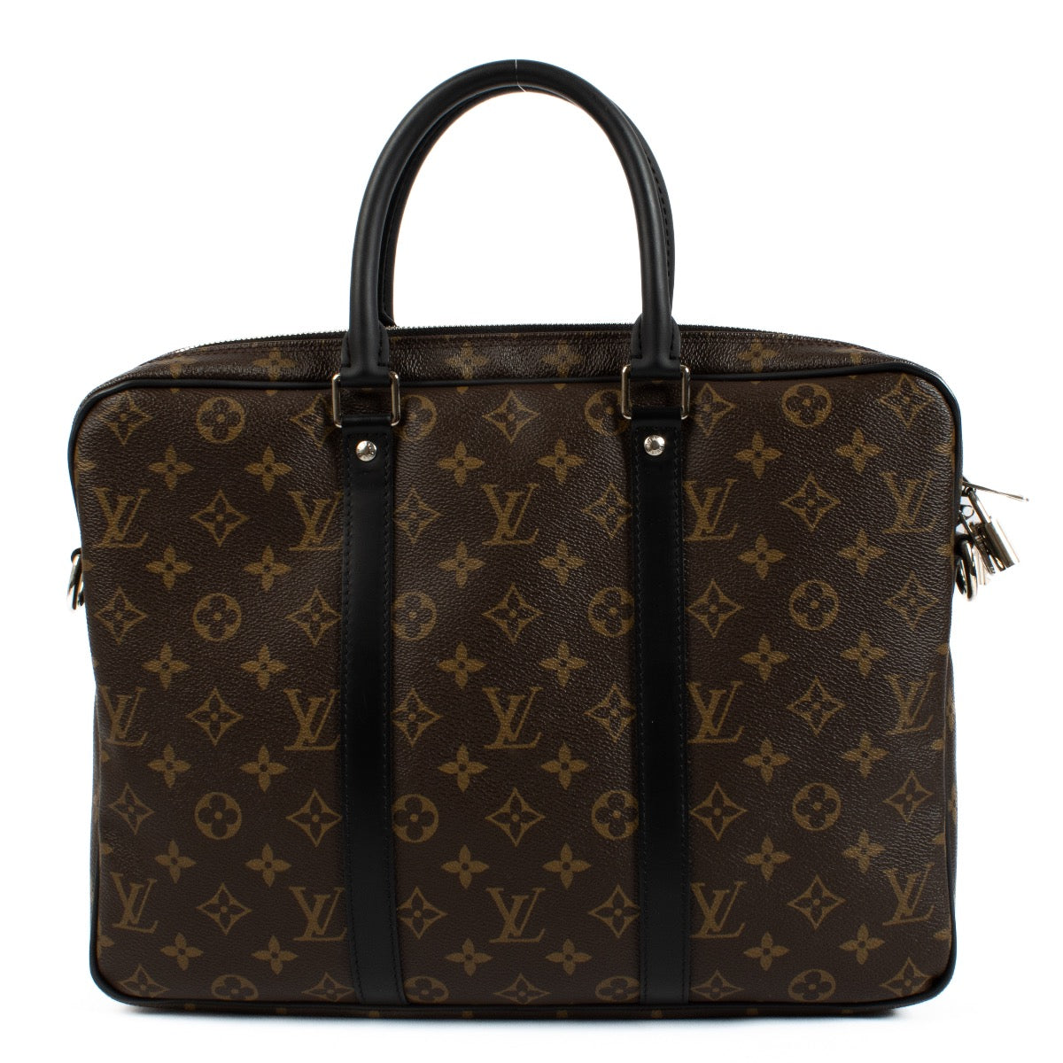 Authentic second hand Louis Vuitton Monogram Macassar Porte Documents Jour Business Bag on Labellov.com