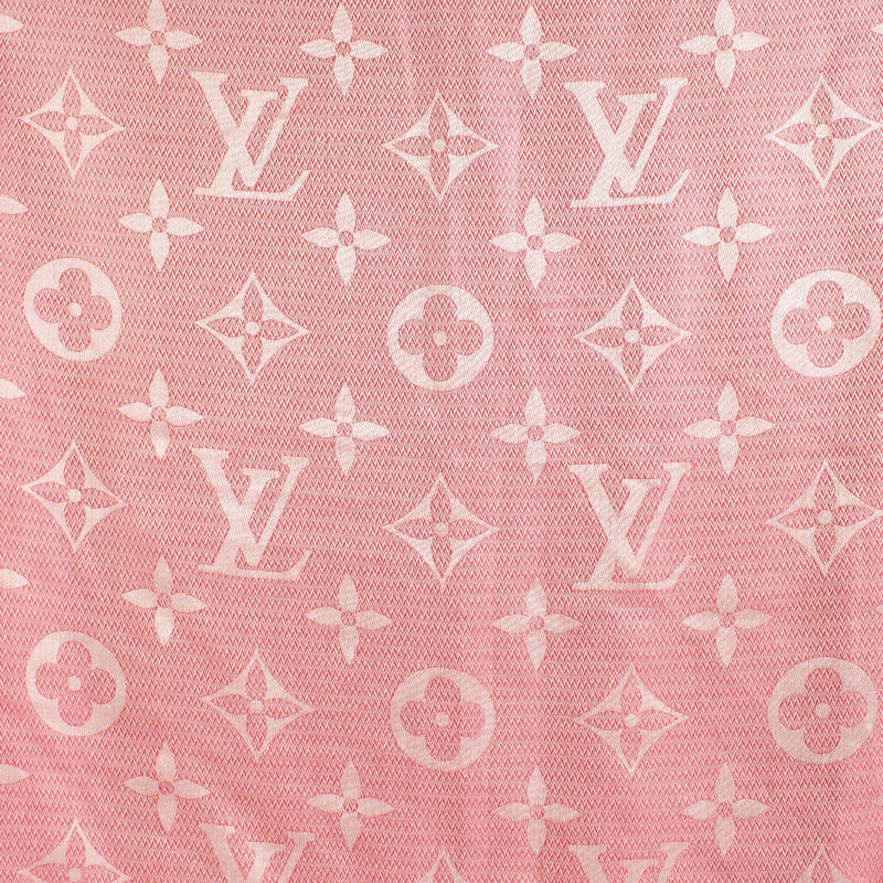 Authentic second hand Louis Vuitton Pink Monogram Shawl on labellov.com