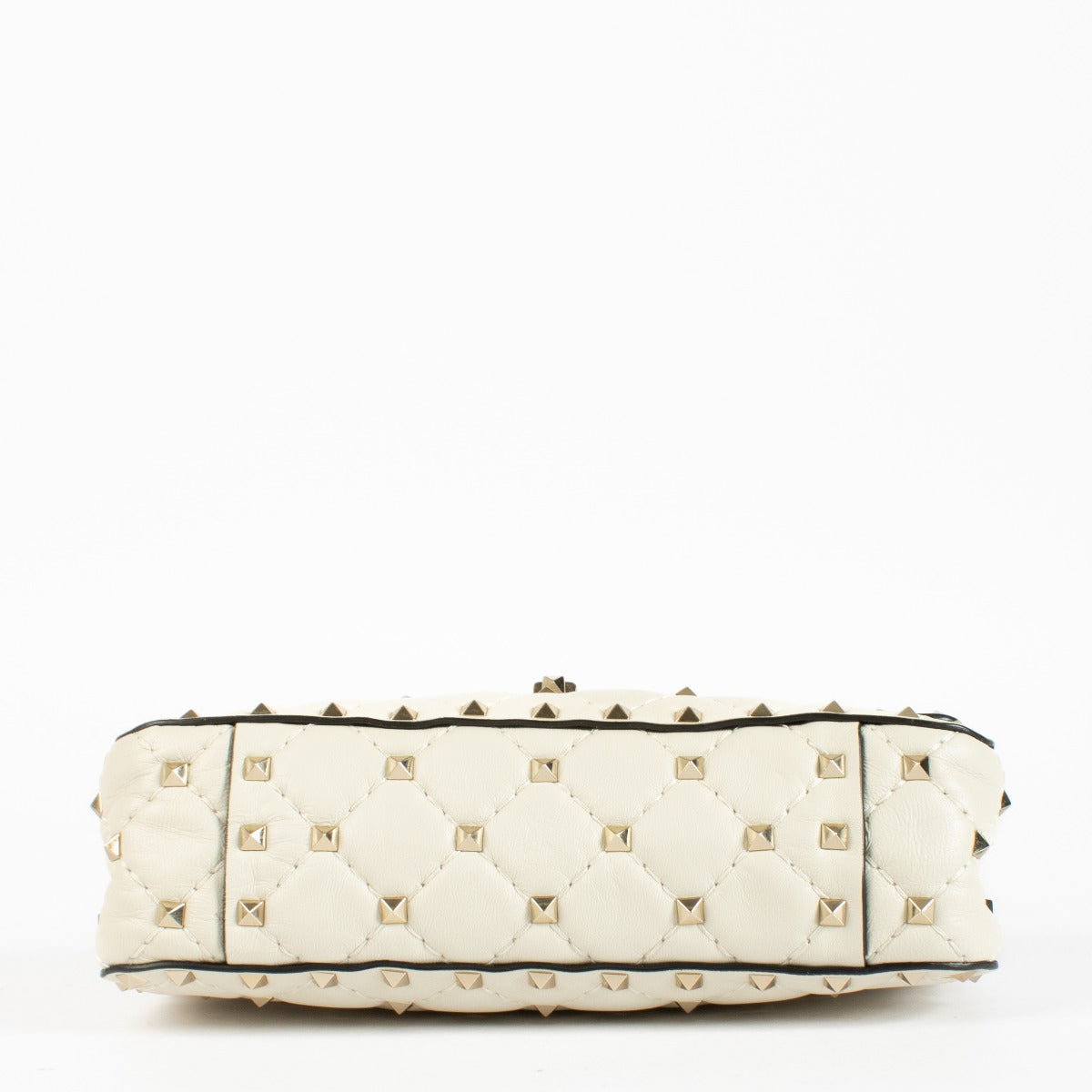 Authentic second hand Valentino Garavani Light Ivory Small Rockstud Spike Bagg on labellov.com
