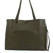 Delvaux Kaki Rodeo Calf D Tote Bag