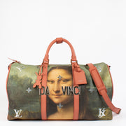 Louis Vuitton Masters x Jeff Koons Da Vinci Mona Lisa Keepall 50