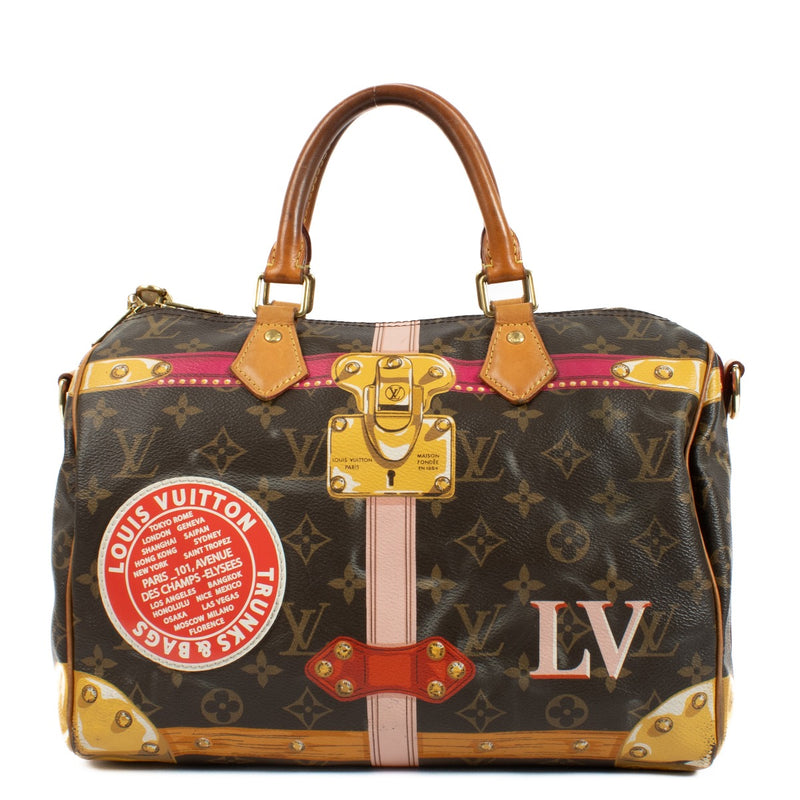 Louis Vuitton Monogram Summer Trunk Speedy 30