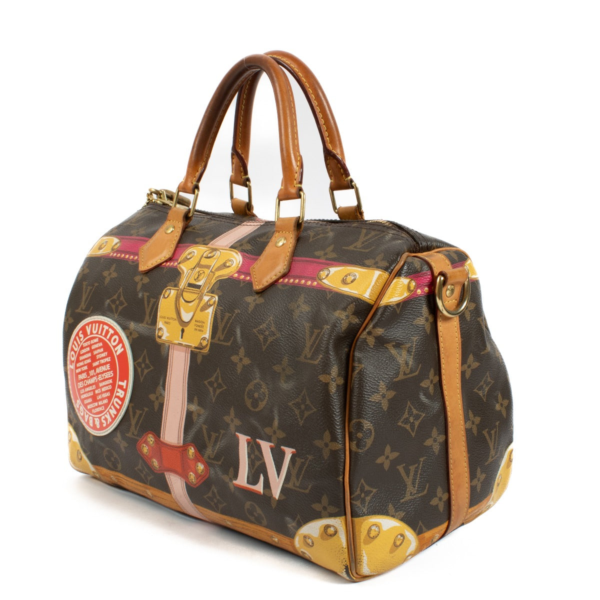 Louis Vuitton Monogram Summer Trunk Speedy Bandoulière 30