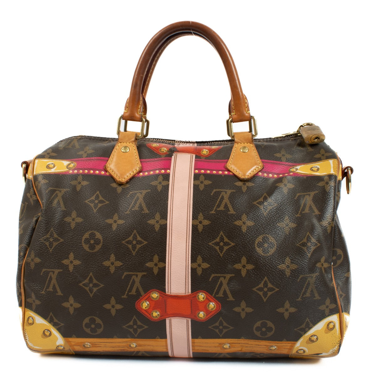Louis Vuitton Monogram Summer Trunk Speedy Bandoulière 30