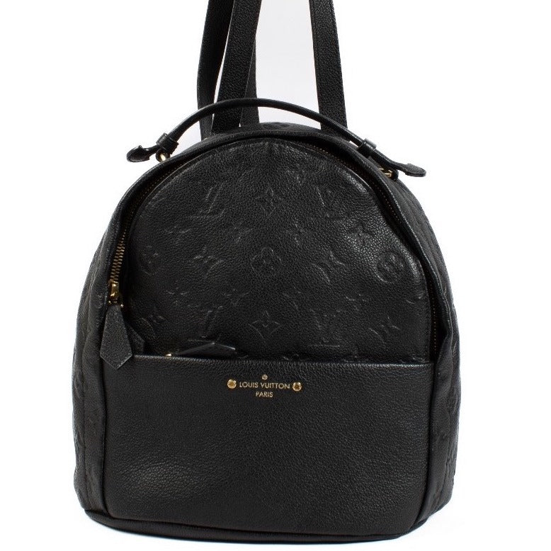 Louis Vuitton Zwarte Monogram Empreinte Sorbonne Rugzak