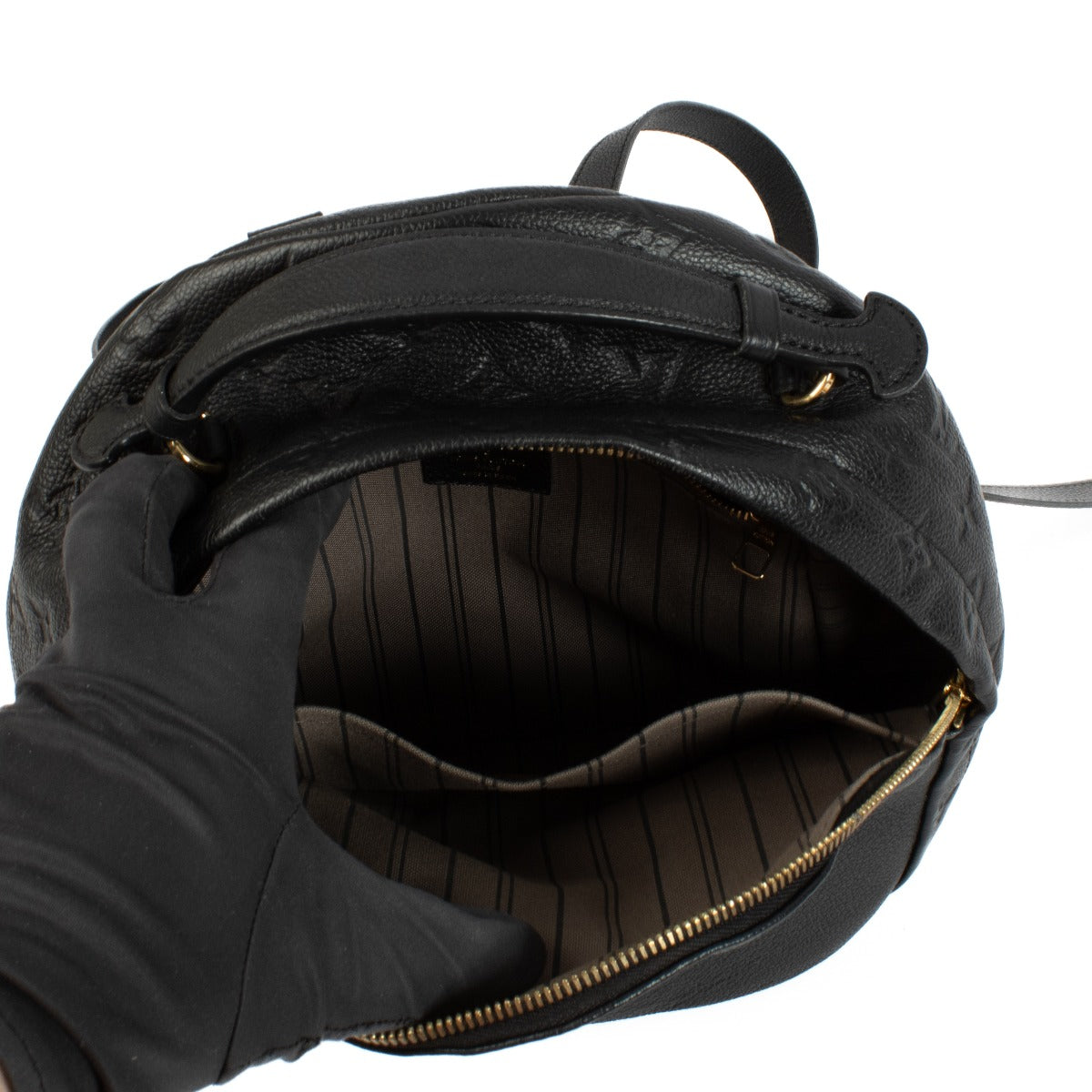 Louis Vuitton Zwarte Monogram Empreinte Sorbonne Rugzak