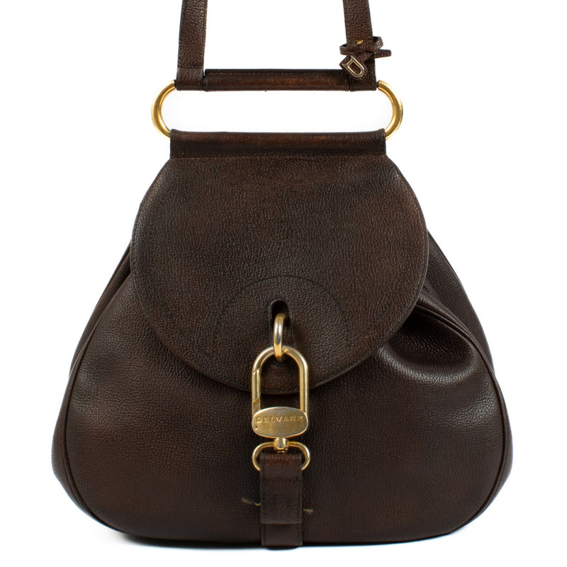Delvaux Brown Cerceau GM Bag