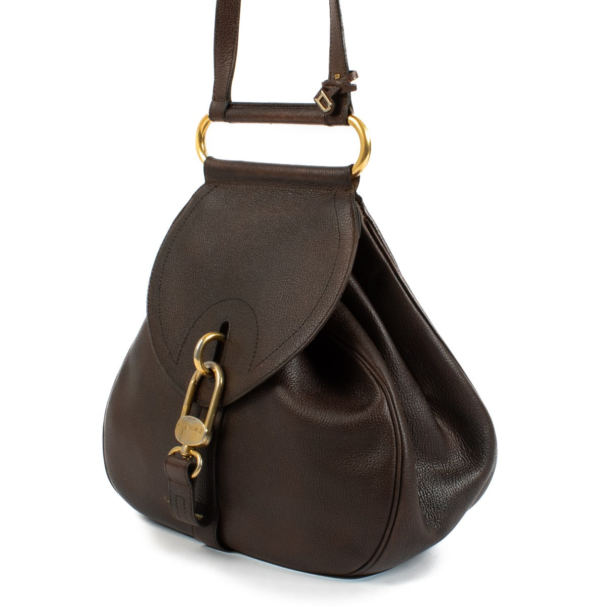 Delvaux Brown Cerceau GM Bag