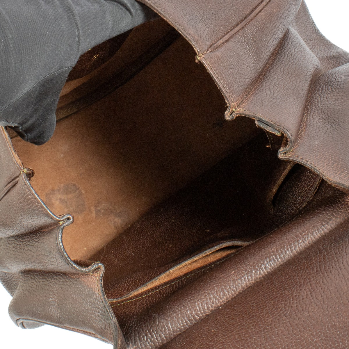 Delvaux Brown Leather Cerceau GM Bag