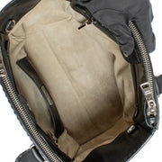 Prada Black City Calf Handbag in luxurious black calf leather, featuring a minimalist design, top handles, adjustable shoulder strap, and spacious interior. Shop now on Labellov.com.