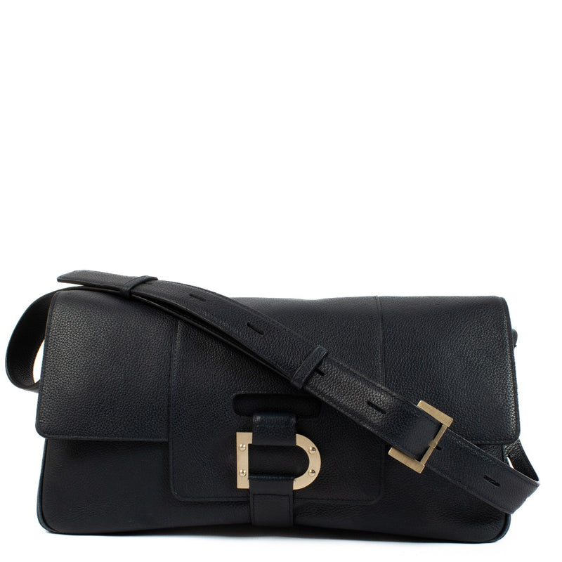 Buy authentic second hand Delvaux Blue Leather Le Colette GM Shoulder Bag at Labellov.com