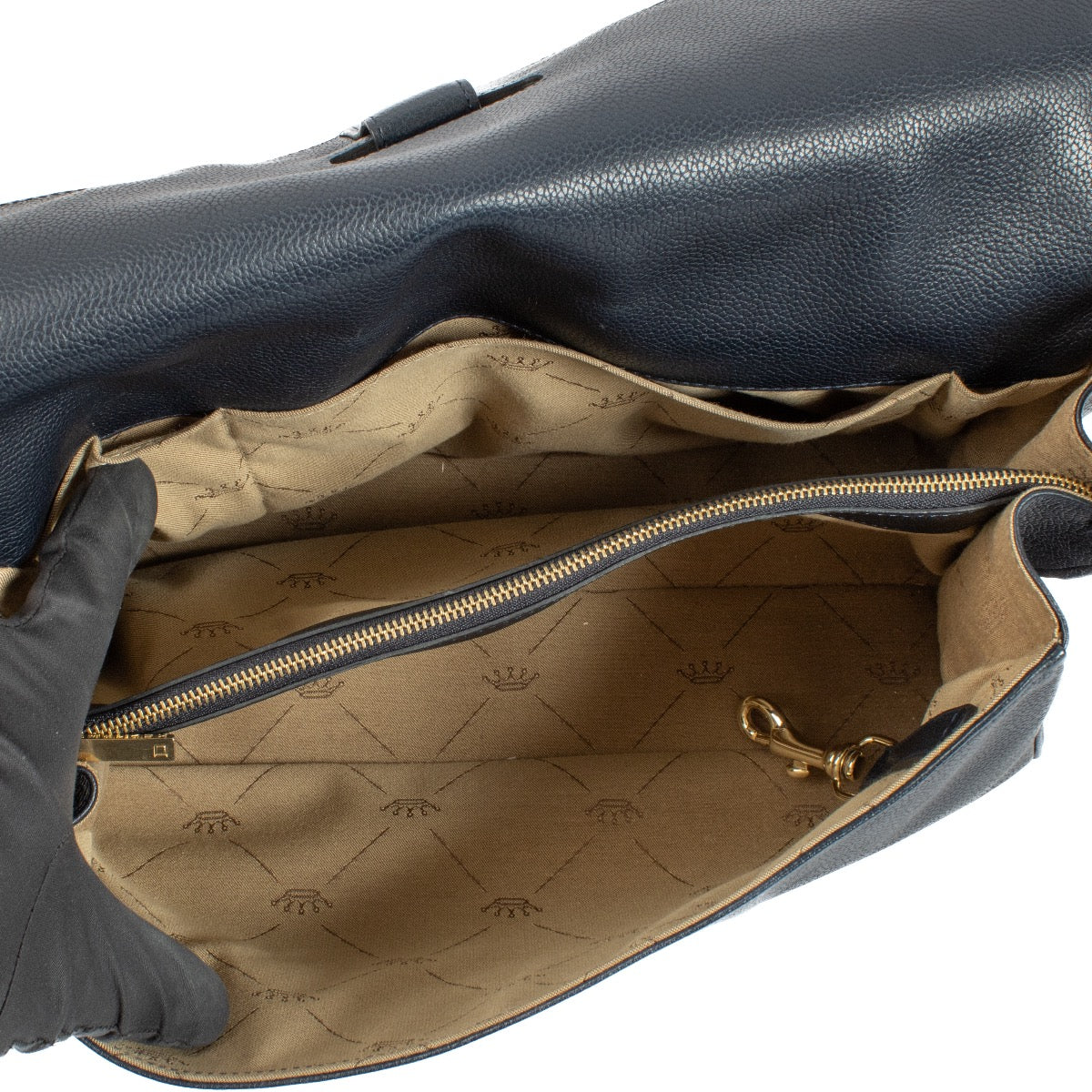 Buy authentic second hand Delvaux Blue Leather Le Colette GM Shoulder Bag at Labellov.com