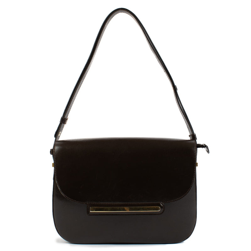 Authentic second hand Delvaux Brown Box Calf Vintage Bag on Labellov.com