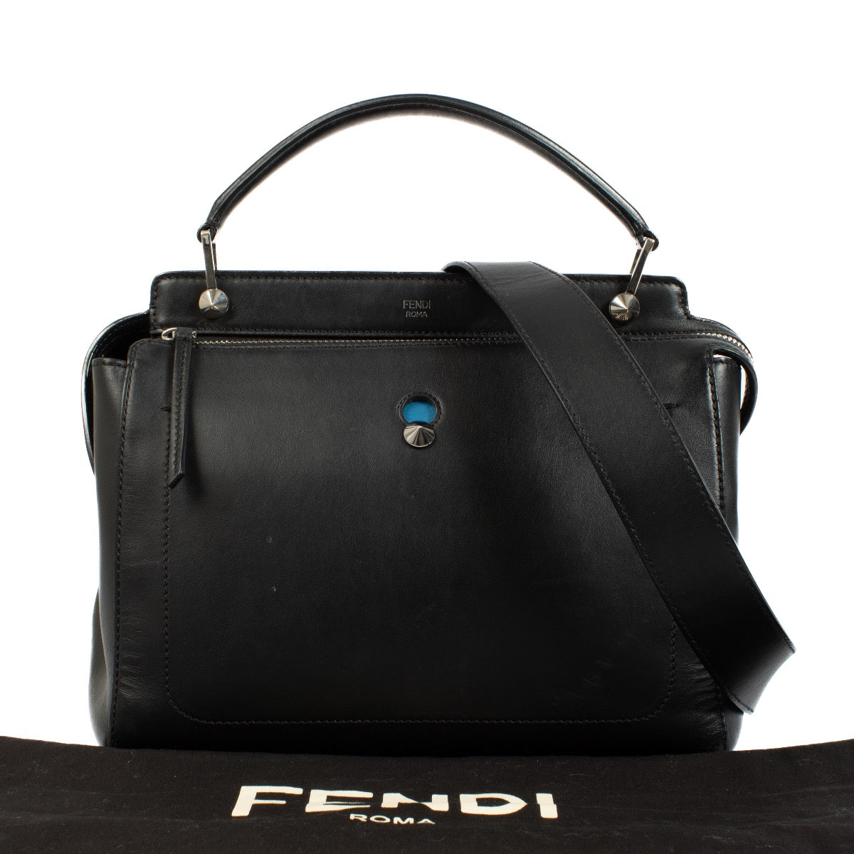 Authentic second hand Fendi Black Dotcom Bag on Labellov.com
