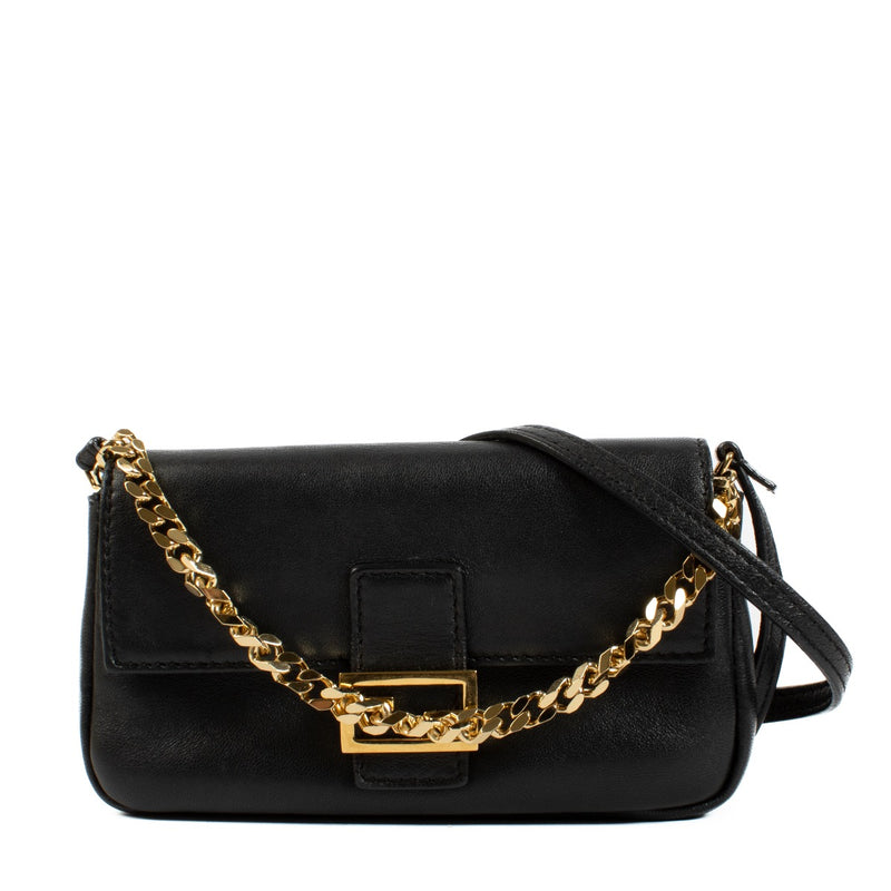 Authentic second hand Fendi Black Micro Baguette Bag on Labellov.com
