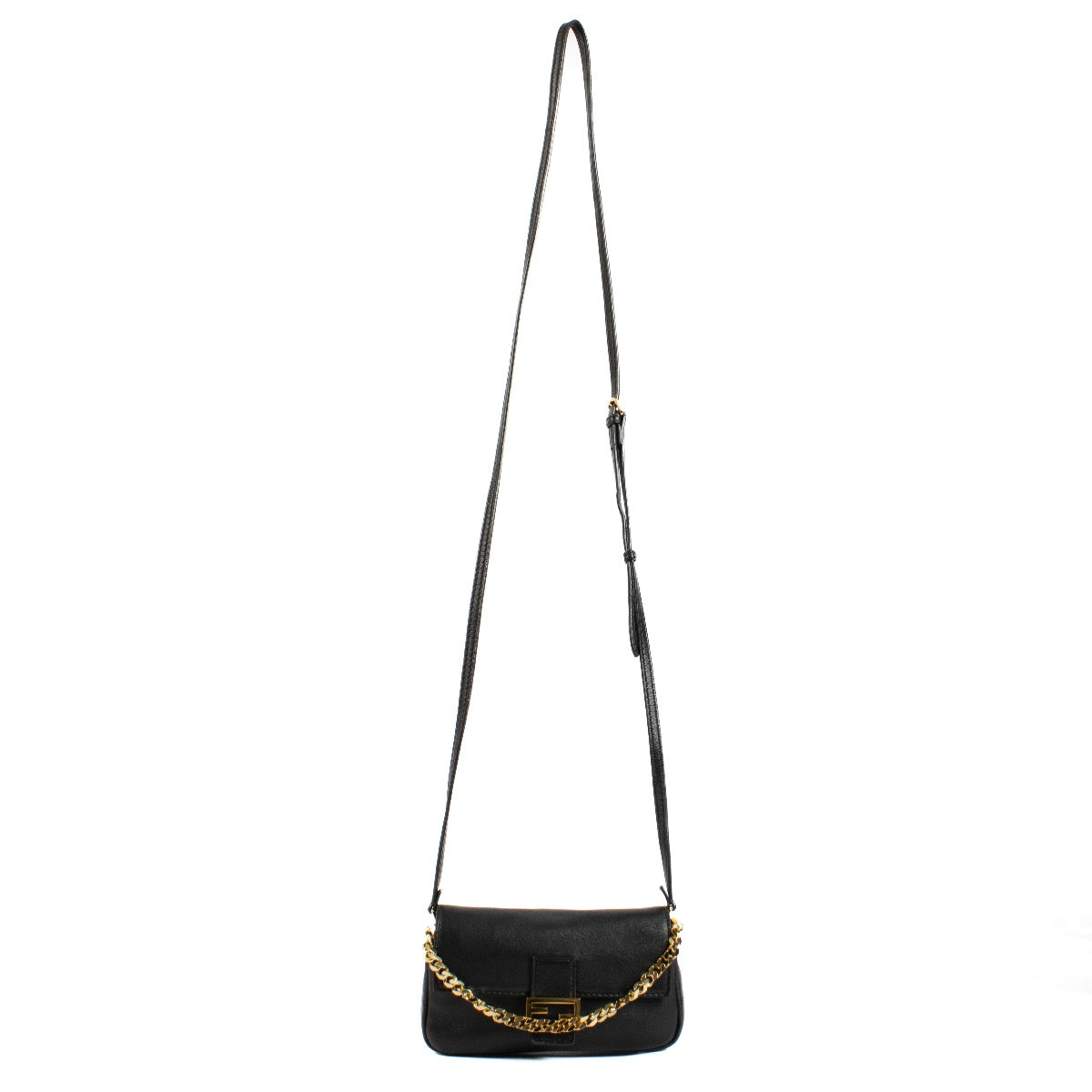 Authentic second hand Fendi Black Micro Baguette Bag on Labellov.com