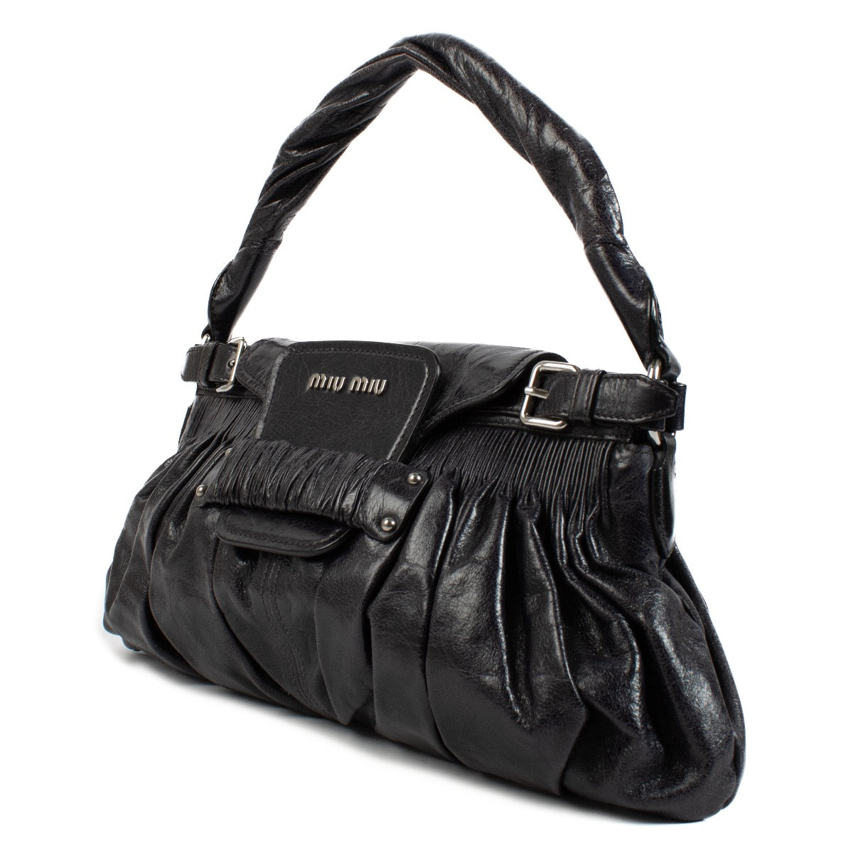 Authentic second hand Miu Miu Black shoulder bag on Labellov.com