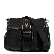 Authentic second hand Prada Black Nylon Messenger Bag on Labellov.com