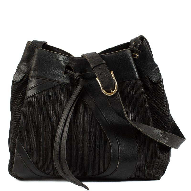 Authentic second hand Delvaux Black Toile de Cuir Bag on Labellov.com