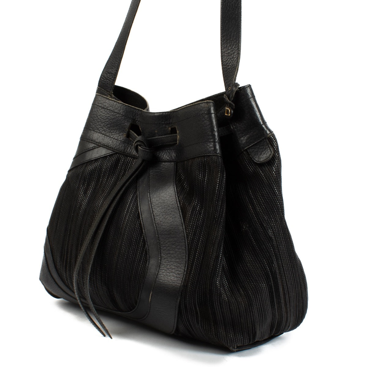 Authentic second hand Delvaux Black Toile de Cuir Bag on Labellov.com