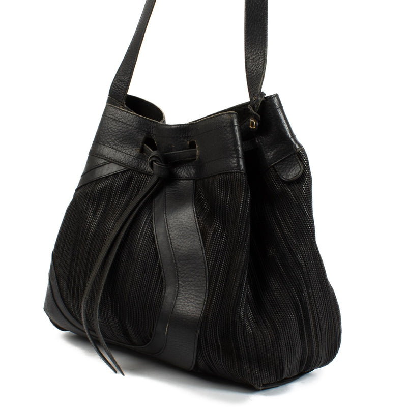 Authentic second hand Delvaux Black Toile de Cuir Bag on Labellov.com